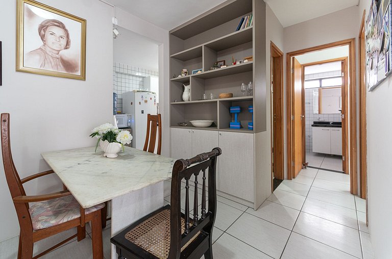 2 bedroom apt with balcony near Praça Casa Forte the most pl