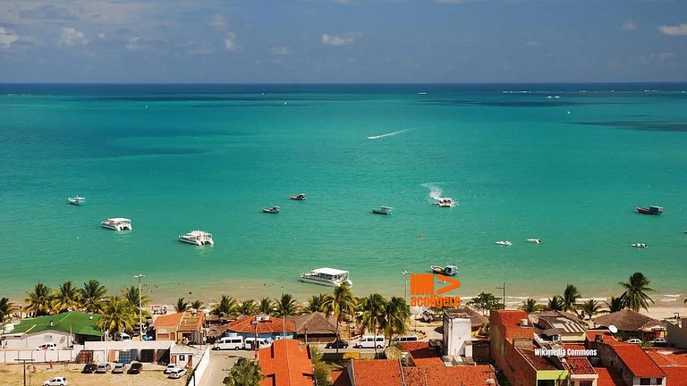 Suíte confortável junto ao mar de Maragogi HBF2