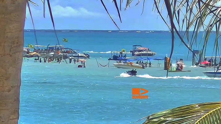 Suíte confortável junto ao mar de Maragogi HBF2