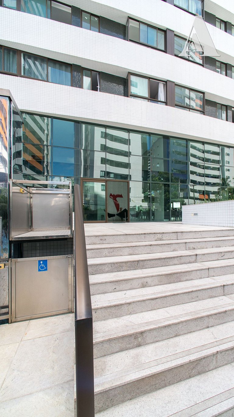 Excelente flat em Recife na praia de Boa Viagem para aluguel