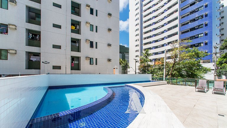 Excelente
apartamento en Recife en la playa de Boa Viagem pa